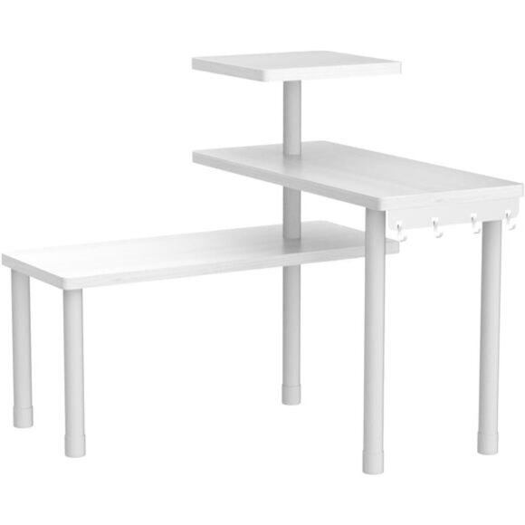 Bathroom Organizer Countertop Corner Shelf,3 Tier Moveable Organizer for Make Up - Picture 4 of 6